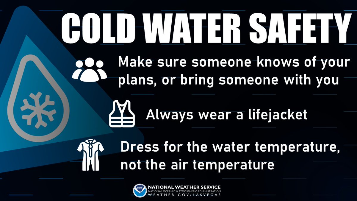 NWS Las Vegas (@nwsvegas) on Twitter photo In addition to creeks, streams, & rivers flowing faster than normal due to snow melt, the water in these waterways will be VERY COLD! Make sure to use caution near creeks & other waterways as hypothermia can set in fast with even a short time spent in the water.
#CAwx <a href="/Inyo_NF/">Inyo National Forest</a> In addition to creeks, streams, & rivers flowing faster than normal due to snow melt, the water in these waterways will be VERY COLD! Make sure to use caution near creeks & other waterways as hypothermia can set in fast with even a short time spent in the water.
#CAwx <a href="/Inyo_NF/">Inyo National Forest</a>