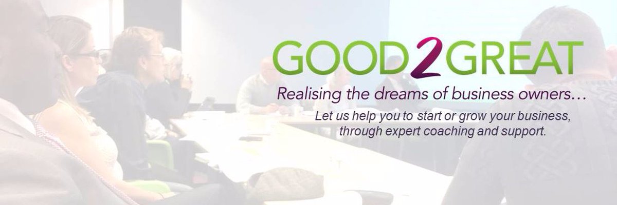 These lovely people are amazing for new #local businesses. They’re @GOOD2GREAT_ltd and, if you’re a business just getting off the ground or established but need some extra help then they’re just the people to call. Many businesses will agree. See more at good-2-great.co.uk