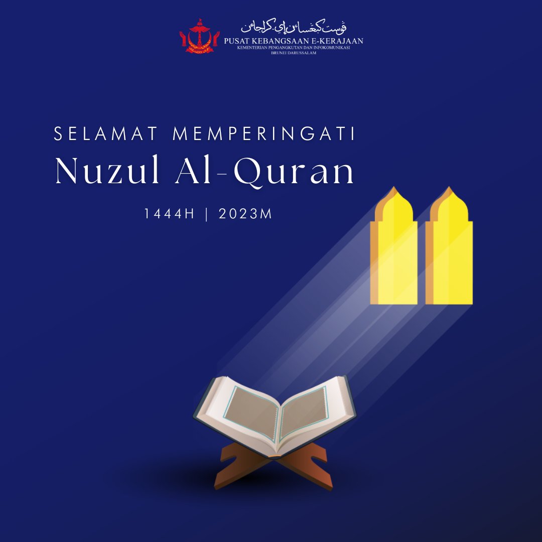 EGNCTweet's tweet photo. Selamat Memperingati Nuzul Al-Quran 1444H | 2023M

#EGNC https://t.co/vgG2rdwAY0