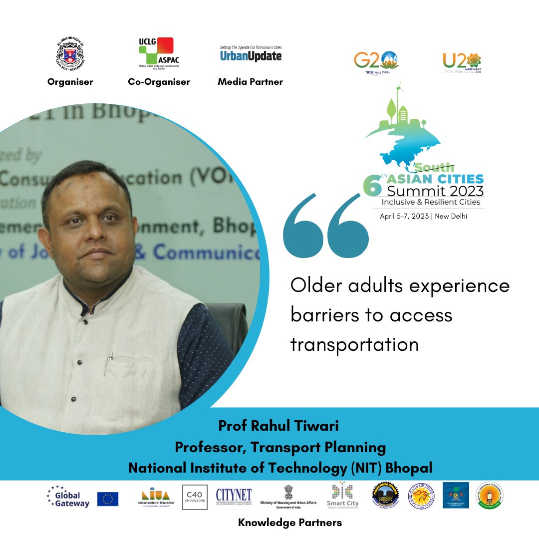 Dr. Rahul T., Professor, Transport Planning at MANIT Bhopal addressed in Technical Session 4- Safe, Sustainable and Inclusive Mobility in the 6th Asian Cities Summit at Aloft by Marriott, New Delhi.

#6thACS #AsianCitiesSummit #ACSNewDelhi #InclusiveandResilientCities #india
