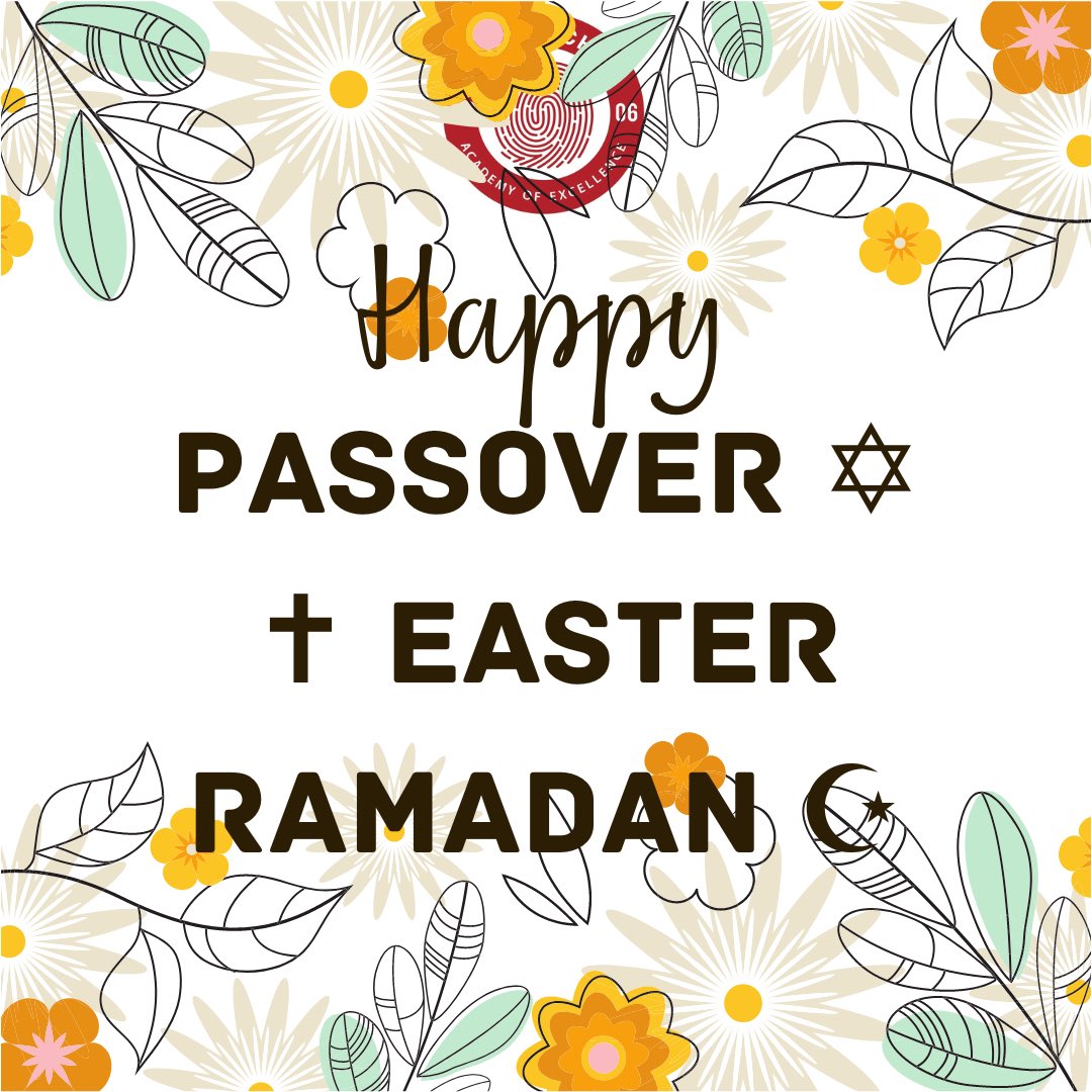 Wow only three times in a century will Easter, Passover and Ramadan fall simultaneously. 

On this rare and special occurrence, the Pro Touch SA wishes all a very happy celebration. 

Happy Passover ✡️ Happy Easter ✝️ Happy Ramadan ☪️