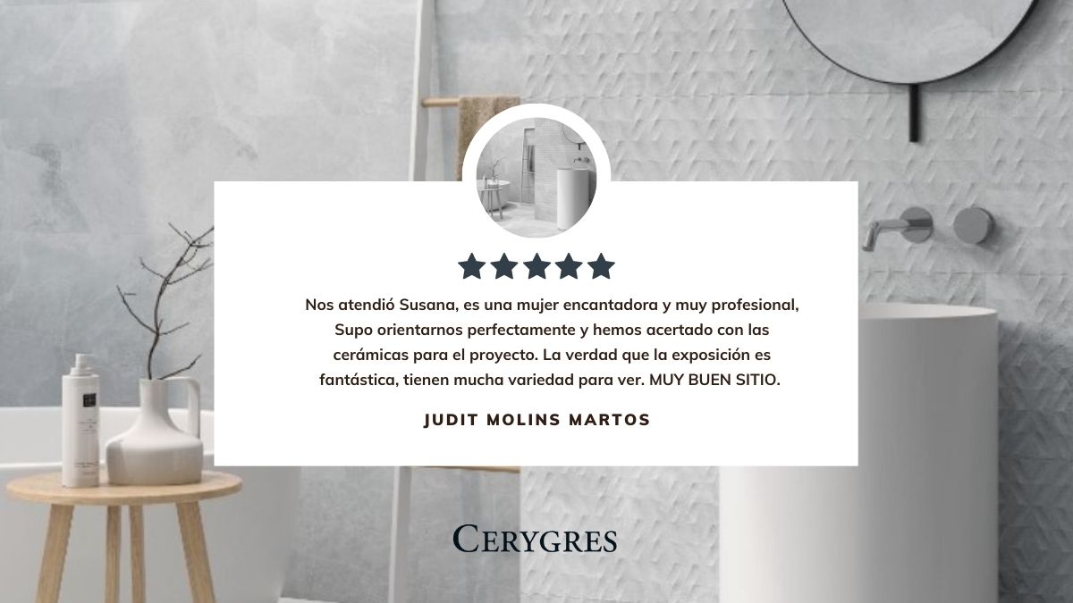 cerygres's tweet image. ¡Haz caso de Judit, y no te pierdas nuestras exposiciones!👌

📍 Visita nuestras tiendas para descubrir nuestro extenso catálogo de productos para el baño y cerámica.

¡Gracias por la reseña, Judit! 🙏

#baños #cerámica #inspo