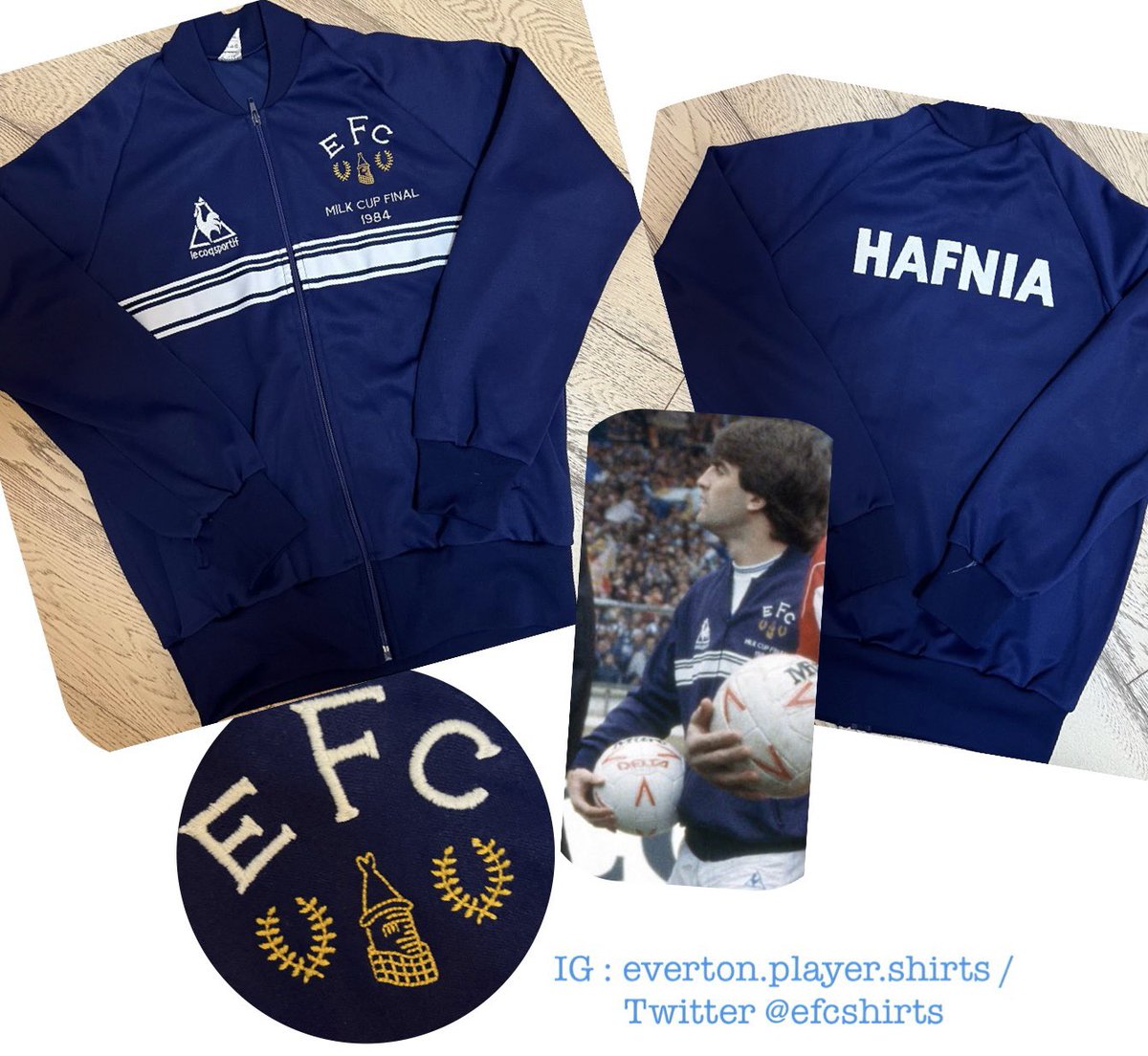 efcshirts's tweet photo. 1984 Everton vs RS Milk Cup Final match worn Anthem Jacket ..  we lost against our bitter neighbours but very happy to pick this up nonetheless 💙 RTs appreciated @ToffeeWeb @bluekippercom @EvertonHeritage https://t.co/gI8IJiHy4i