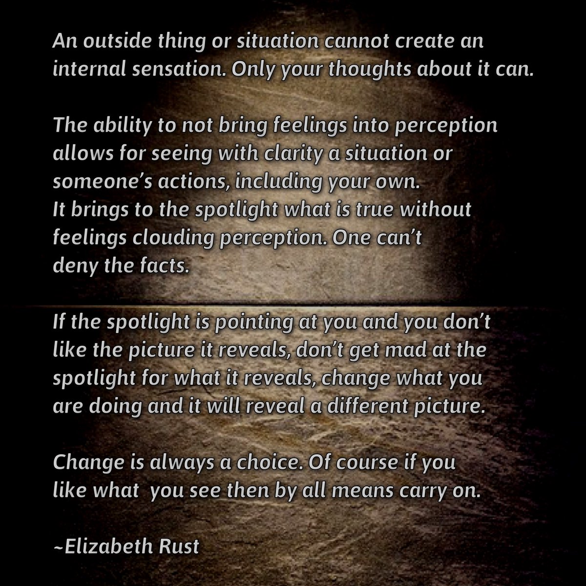 CorePearl's tweet image. Change is a choice #spotlight #elizabethrust