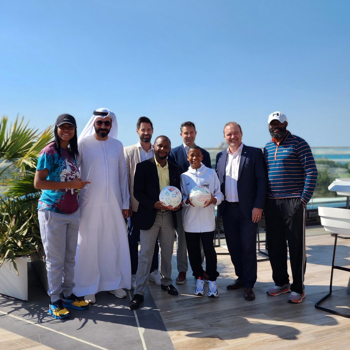 JAresorts's tweet photo. JA Resorts &amp; Hotels is honoured to be recognized by 13-year-old climate activist @Ismachiah99 from Los Angeles. We're proud to be the first Middle Eastern company to sign the ball from its climate change project and pledge to continue working on sustainability. #jaresorts https://t.co/HvnlOIQ21i