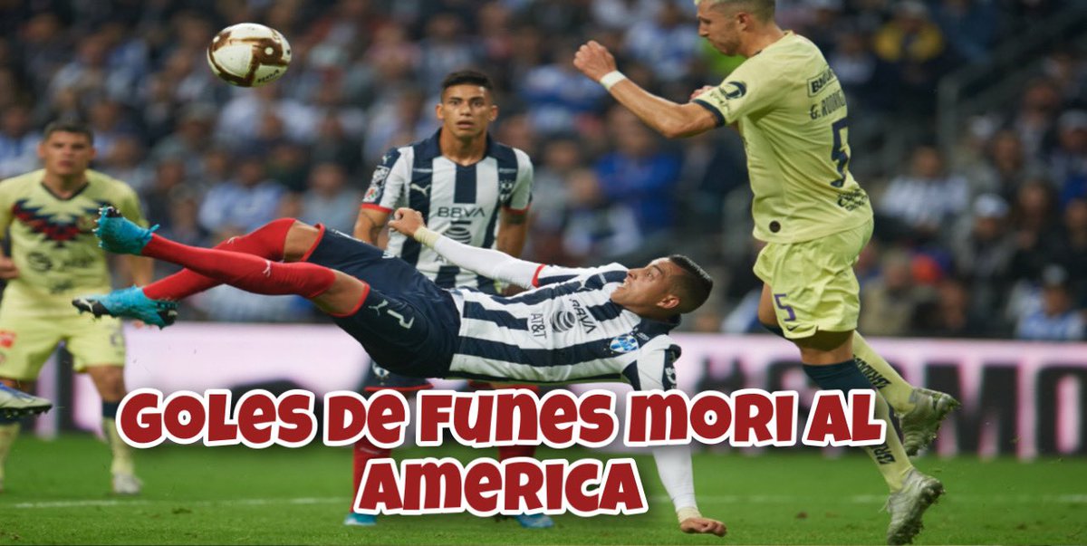 CfmHistoria's tweet image. Hilo 🧵| Los Goles de Funes Mori contra las Águilas del América