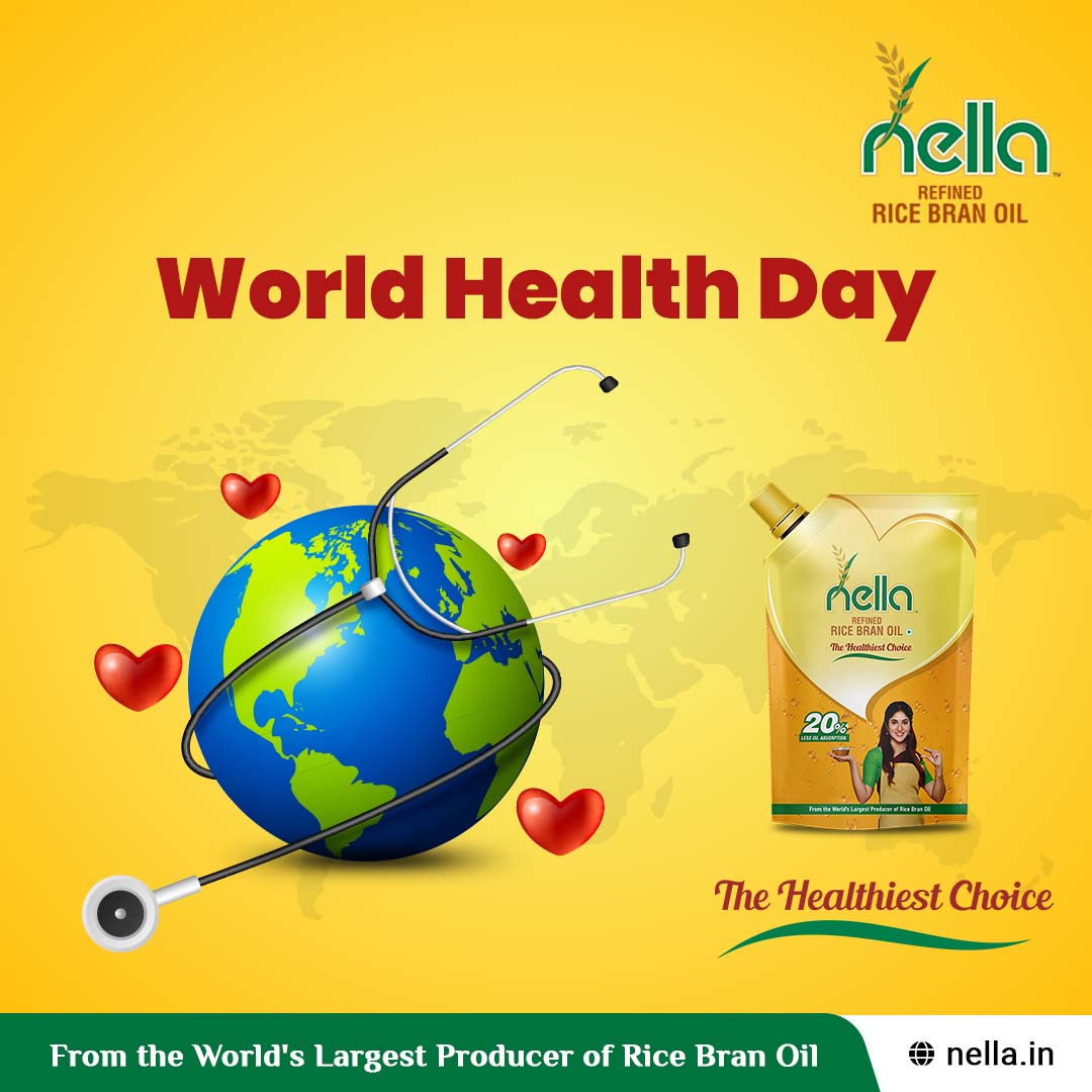 Nella_India's tweet photo. Make the healthiest choice for your health, with Nella!

Visit us at - 🌐https://t.co/6bIOsNwwRS
📞 - 9668096809

#nella #vaighai #healthyoil #WorldHealthDay #WorldHealthDay2023 #ricebranoil #refinedricebranoil #cookingoil #edibleoil #food #healthiestoil #hearthealth #healthyfood https://t.co/DBgwQ9hXuZ