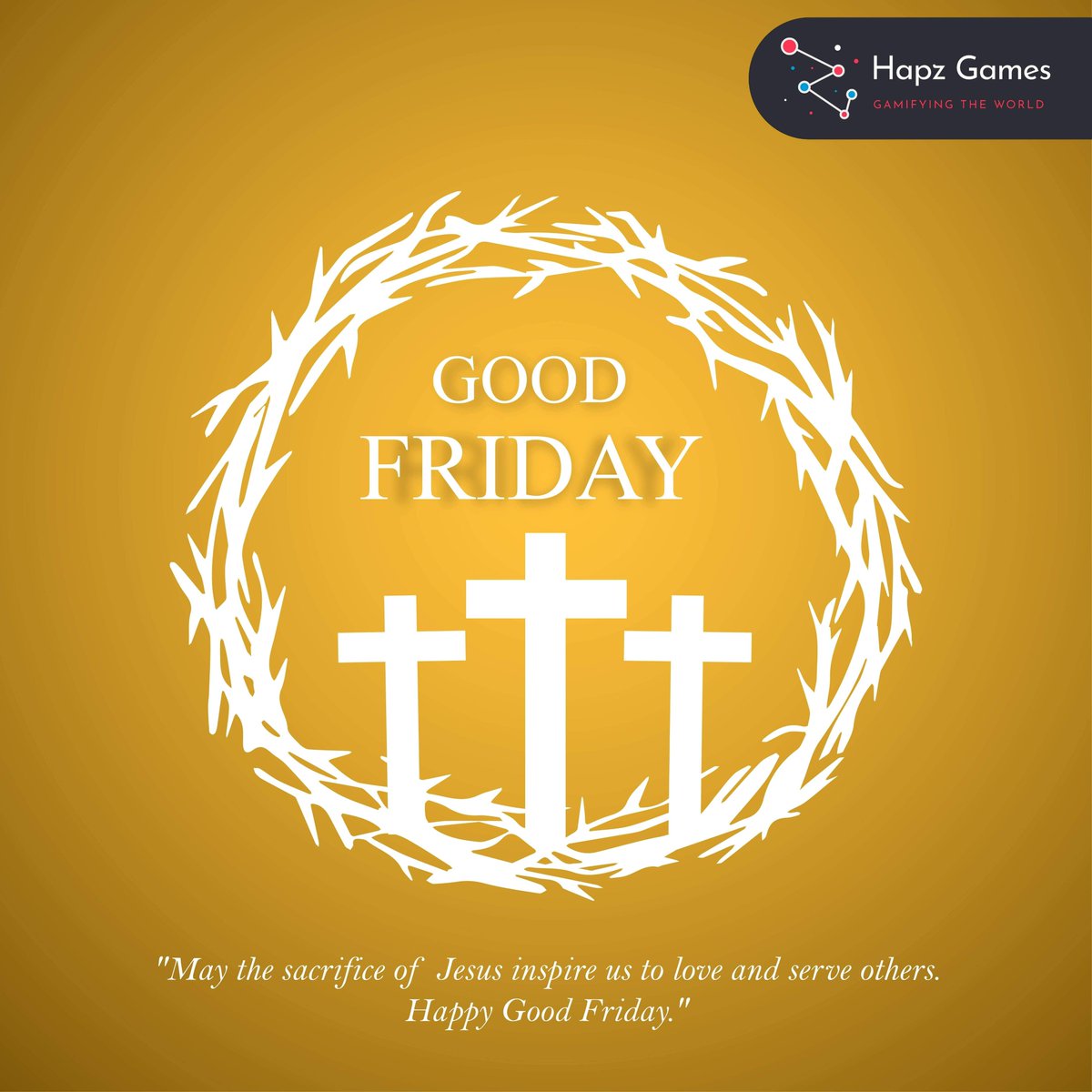 HapzStudio's tweet photo. May the mercy, peace, grace and love of the Lord surround and be with you all on Good Friday.
.
.
.
.
.
.
.
.
.
.
.
.
.
.
.
.
.
.
.
.
.
.
.
#hapzgames #goodfriday #festival #gamedevelopment #gamedev #positivity https://t.co/fXN2DJvn1g