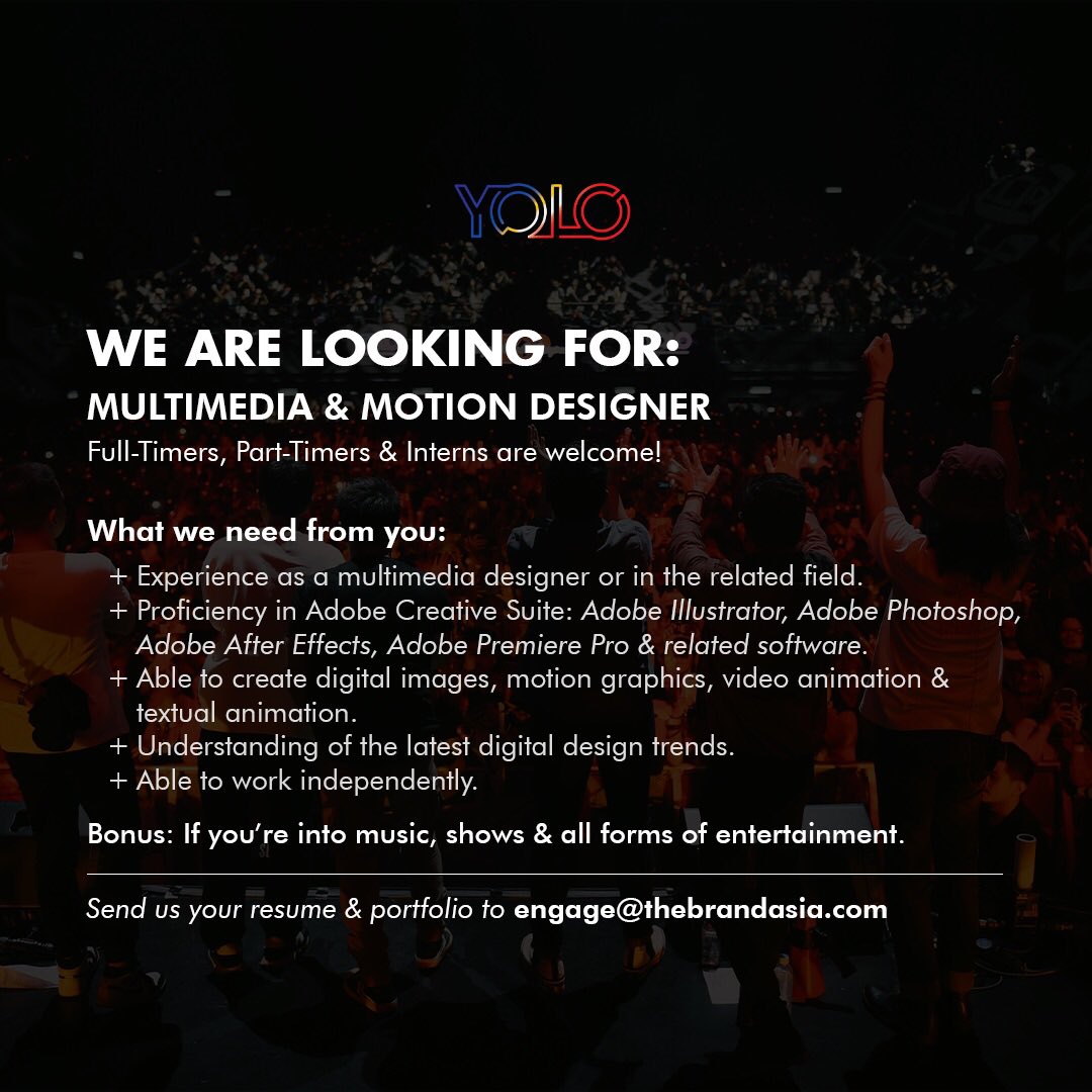 YOLO Malaysia on Twitter "WE’RE HIRING 📣📣 (Full / part timer & intern