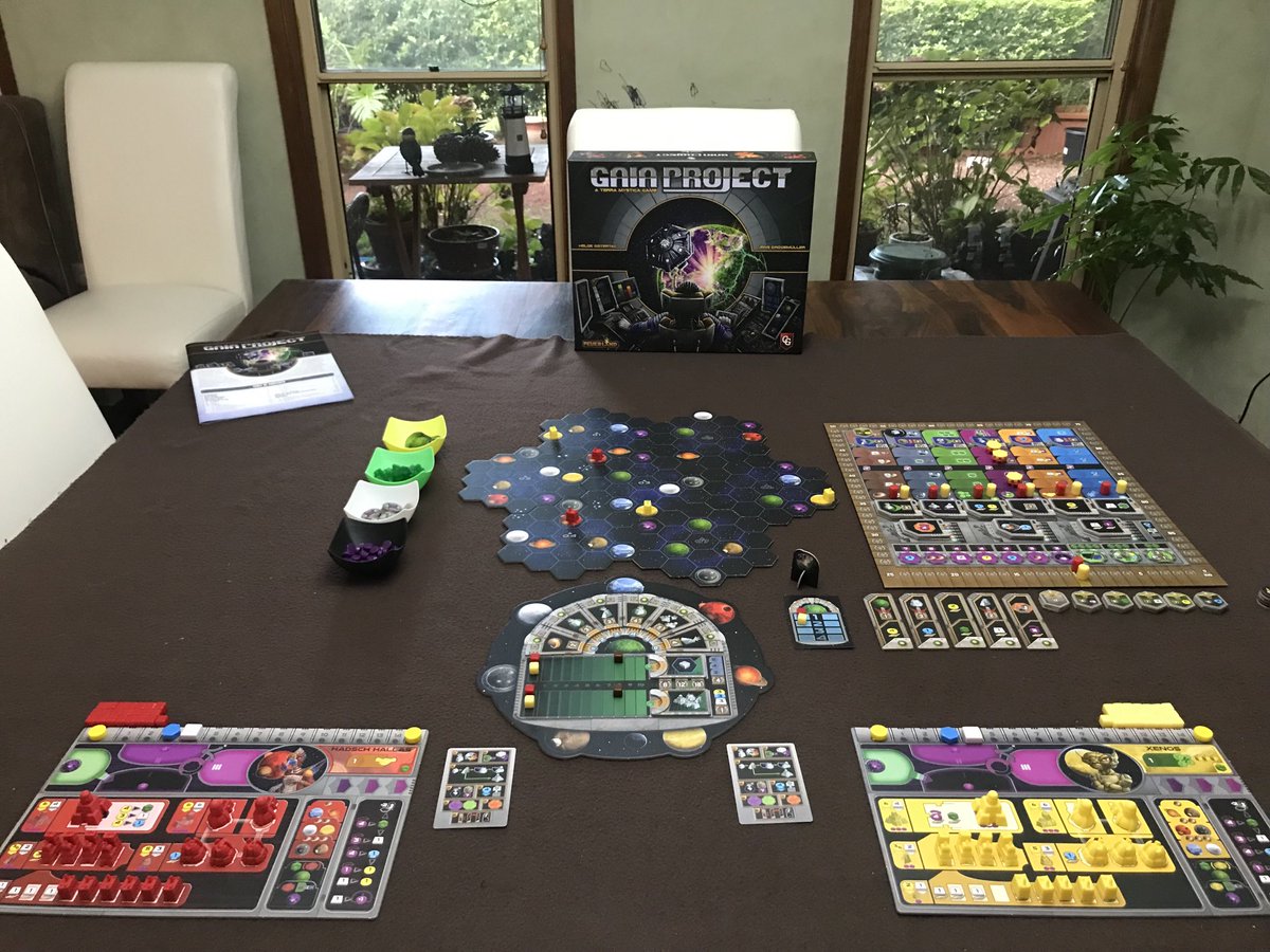 BlackRabbitGam1's tweet image. Good Friday down under = peace, love &amp;amp; Gaia Project 2 player. Have a great Easter everyone &amp;amp; play games. ⁦@Capstone_Games⁩ #gaiaproject ⁦@BoardGameGeek⁩ #eurogames #tabletopgames #boardgames