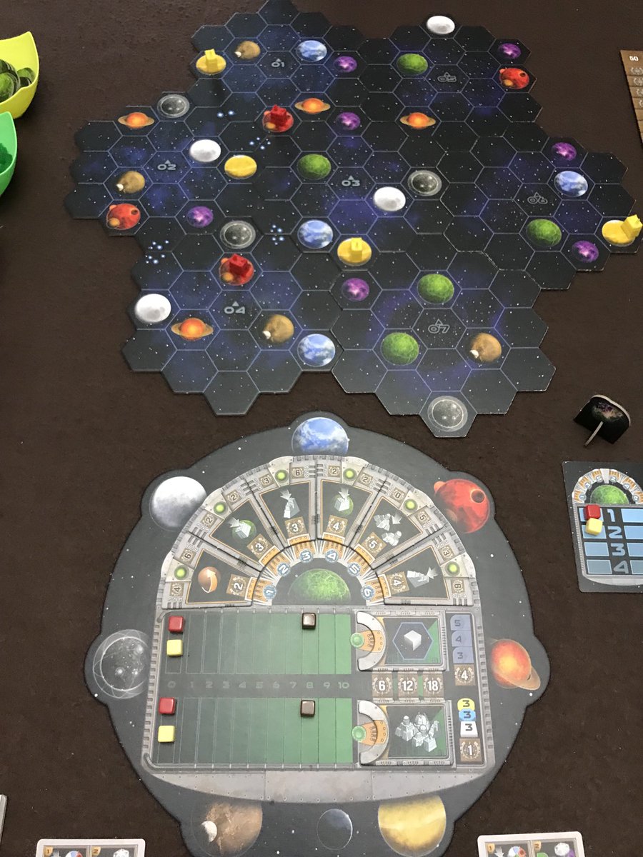 BlackRabbitGam1's tweet image. Good Friday down under = peace, love &amp;amp; Gaia Project 2 player. Have a great Easter everyone &amp;amp; play games. ⁦@Capstone_Games⁩ #gaiaproject ⁦@BoardGameGeek⁩ #eurogames #tabletopgames #boardgames