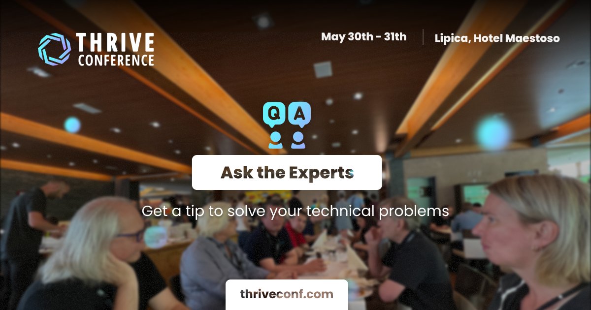 Thrive Conference (@thriveitconf) on Twitter photo Learn from the best experts in your field, and get inspired for new ideas.
Join us at the Thrive conference in Lipica and take advantage of the opportunity to improve your business.
#ThriveITConf
Register here bit.ly/2SLKond Learn from the best experts in your field, and get inspired for new ideas.
Join us at the Thrive conference in Lipica and take advantage of the opportunity to improve your business.
#ThriveITConf
Register here bit.ly/2SLKond
