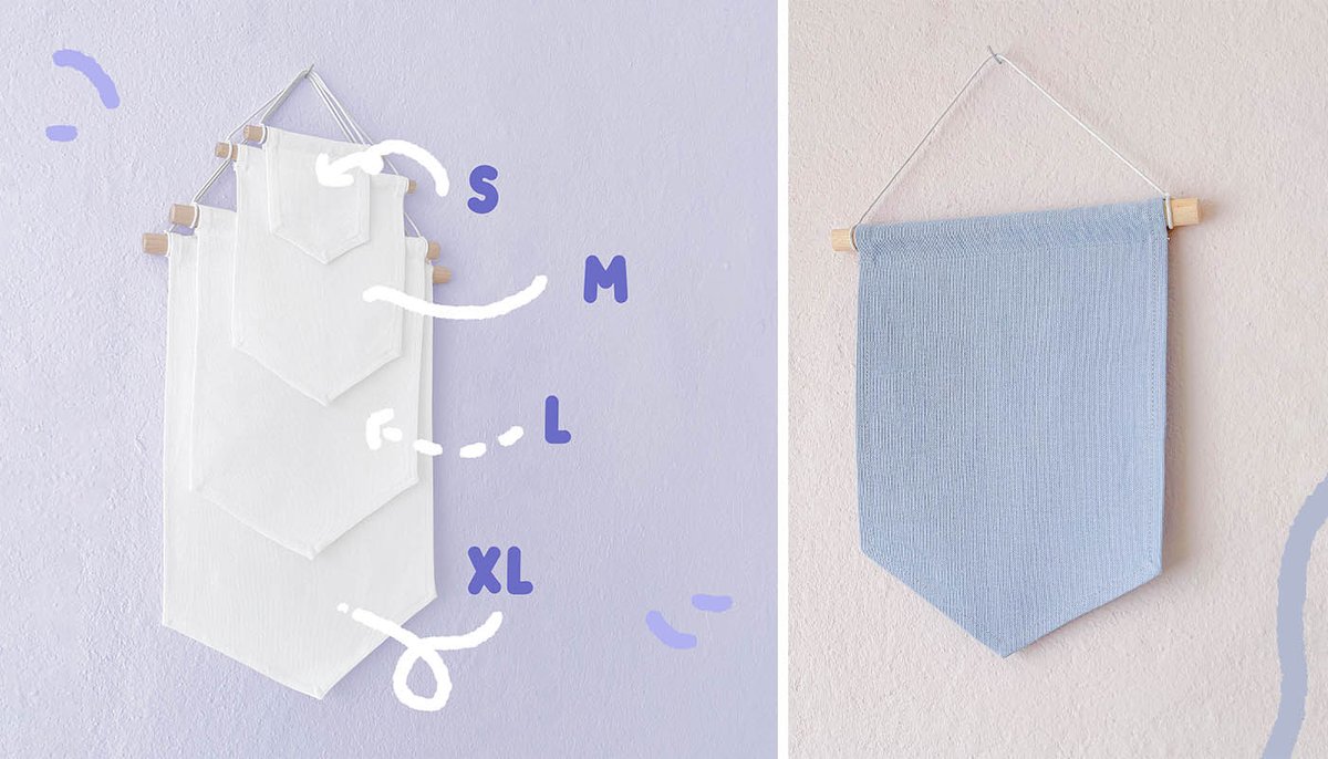 studiomiamouz's tweet image. hullo! i can proudly show you the new pinbanners!
they are made sustainably and made in germany by my dear friend maria and they come in 5 colors: black, gray, white, light blue and pink. 😊
me happy 💕