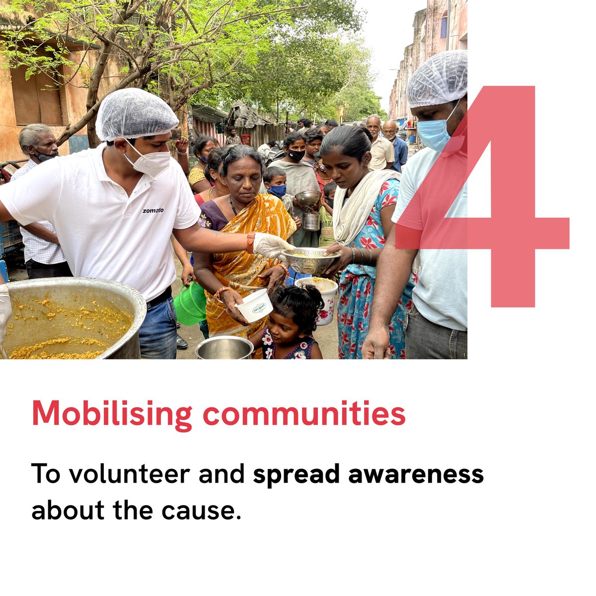 FeedingIndia's tweet photo. 4 things you should know about Feeding India
#nutritionforall #india #nonprofit #FeedingIndia #DailyFeedingProgram #LargeScale #SystemicStrengthening #SahiPoshanDeshRoshan https://t.co/4VbvsTTlzu