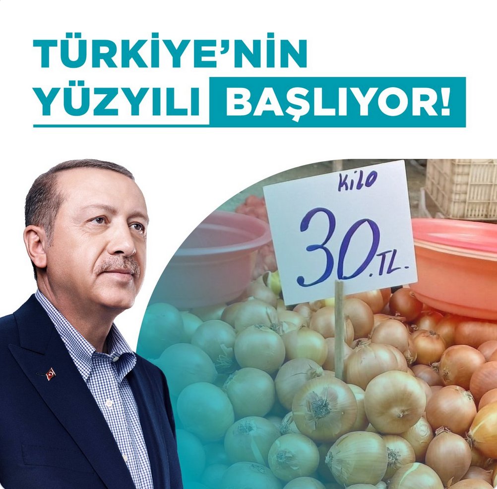 dlepeska's tweet photo. AKP's campaign slogan is Turkish Century &amp; graphic designer @mahirgra has made some contributions highlighting collapsed buildings, mass graves &amp; sky-high produce prices. 

The Turkish Century Begins https://t.co/uZ0Cmc1v9o