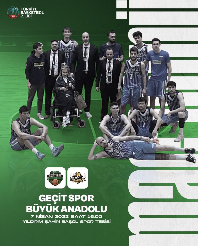 Biz büyük bir aileyiz! Geçit’in maçı var!

📍 Şahin Başol Spor Kompleksi
🕒 16:00
🆚 Büyük Anadolu Selçuklu
📅 7 Nisan Cuma