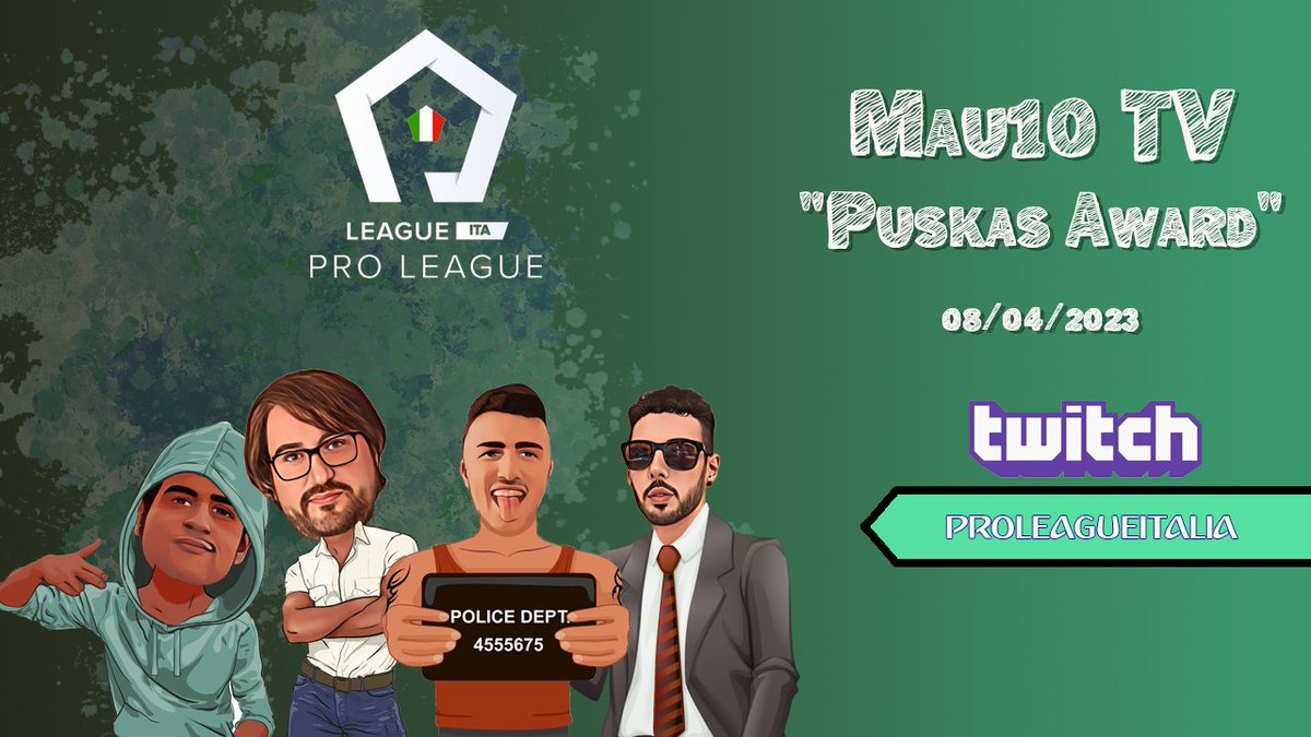 ProLeague Italia (@proleagueitalia) on Twitter photo 🌟Puskas Award🌟
🔴#Mau10TV
🗓️ 08/04/2023
🕓16:00
📺 twitch.tv/proleagueit
Non Mancare!
<a href="/pctransfermarkt/">🇮🇹 PRO CLUBS TRANSFERMARKT🔍</a> <a href="/RTProClubs/">RTProClubs</a> <a href="/RTAllProClub/">RETWEET ALL PROCLUB</a> <a href="/EsportsTweeter/">Esports RTs</a> <a href="/leleadani/">Daniele Adani</a> <a href="/GliAutogol/">Gli Autogol</a>
#Mau10TV #Proclub #FIFA23 #EAgames #championship #eSports 🌟Puskas Award🌟
🔴#Mau10TV
🗓️ 08/04/2023
🕓16:00
📺 twitch.tv/proleagueit
Non Mancare!
<a href="/pctransfermarkt/">🇮🇹 PRO CLUBS TRANSFERMARKT🔍</a> <a href="/RTProClubs/">RTProClubs</a> <a href="/RTAllProClub/">RETWEET ALL PROCLUB</a> <a href="/EsportsTweeter/">Esports RTs</a> <a href="/leleadani/">Daniele Adani</a> <a href="/GliAutogol/">Gli Autogol</a>
#Mau10TV #Proclub #FIFA23 #EAgames #championship #eSports