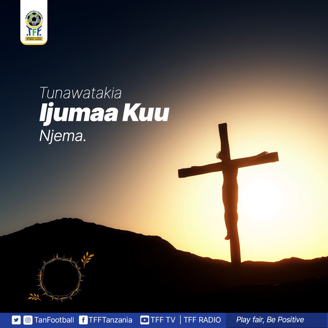 Tanfootball's tweet photo. Tunawatakia Ijumaa Kuu Njema 

@TaifaStars_ @azamtvtz @CAF_Online https://t.co/EbUANlY415
