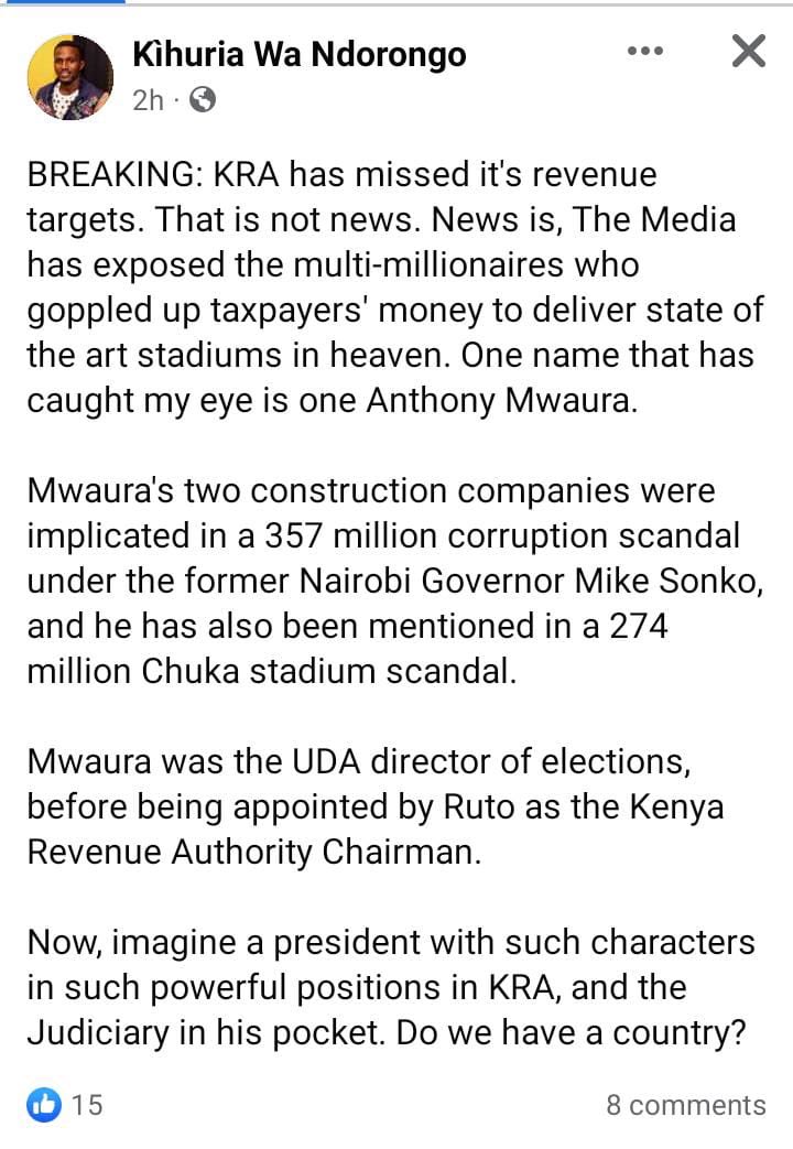 Be very afraid, Kenyans