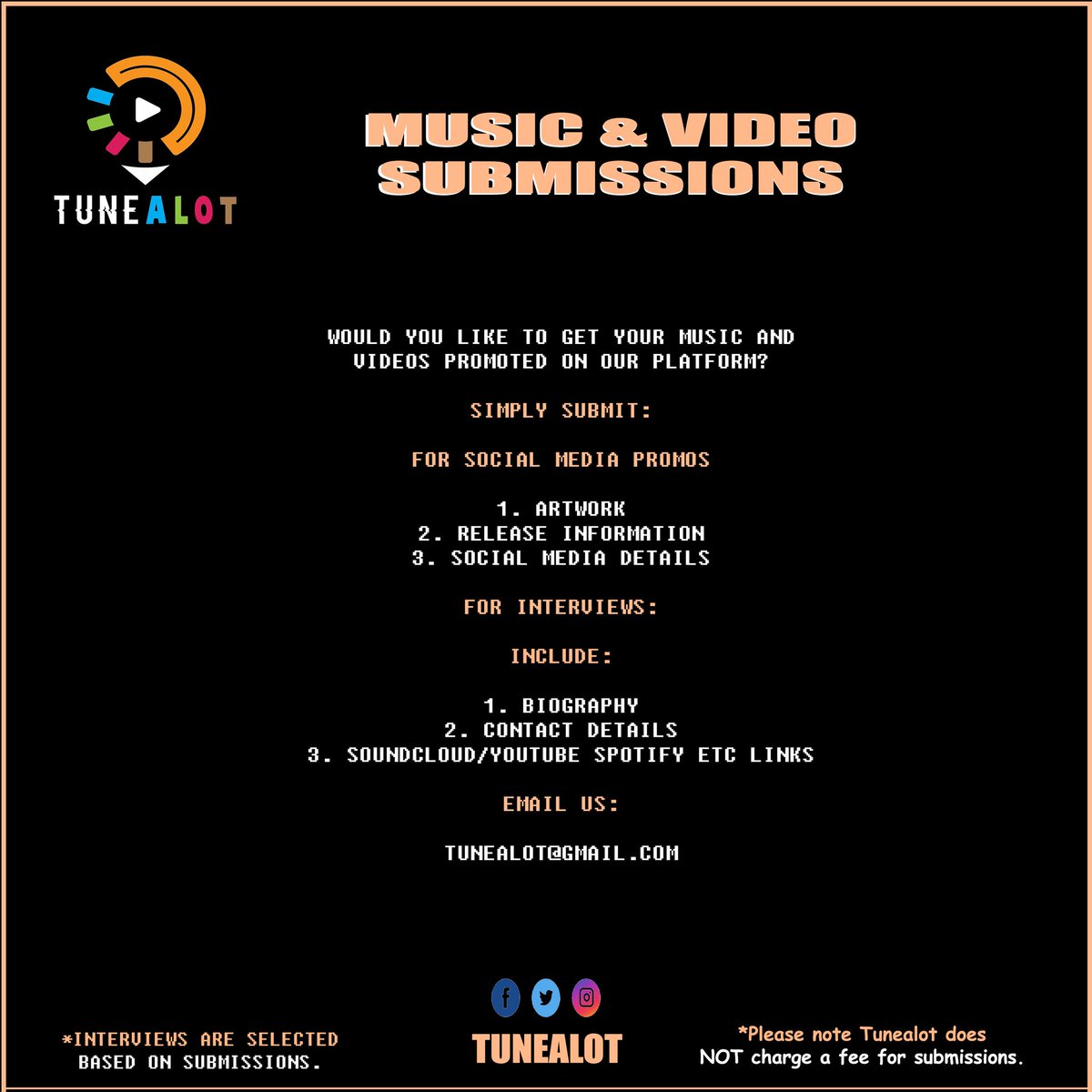 tunealot's tweet photo. Good day

Do you have music or videos you would like to get promoted on our social media platforms and website or are you looking for the performance and interview you always dream about?

All genres are welcomed ‼️

Be part of the conversation and send us your music 🎶 https://t.co/wdIssoO6k1