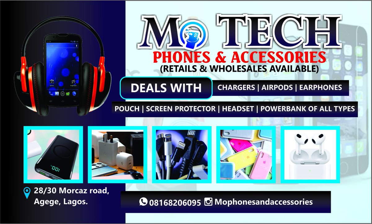 You are in need of quality & affordable accessories or phones? Fear no more, MO accessories is the place for you. MO accessories is your one stop store to shop all your desired & unique phone accessories and quality phones. Place your orders now! Sold out is just as real.