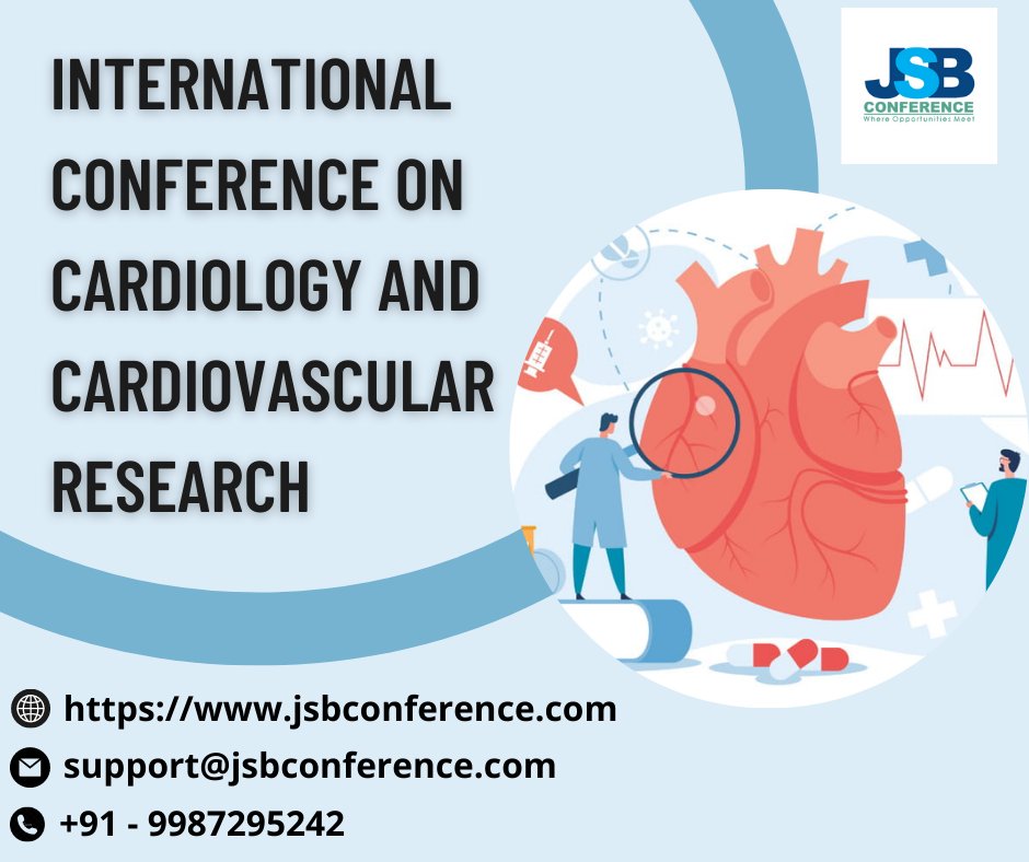 JsbConference's tweet photo. INTERNATIONAL CONFERENCE ON CARDIOLOGY AND CARDIOVASCULAR RESEARCH
https://t.co/pvim2LjrPC
#cardiovascularresearch #2023conference #cardiologyandcardiovascular #cardiologyresearch
#TheCardiology2023Conference 
#InternationalCardiologyConference2023
#jsbconference https://t.co/bWzDRs2NU0
