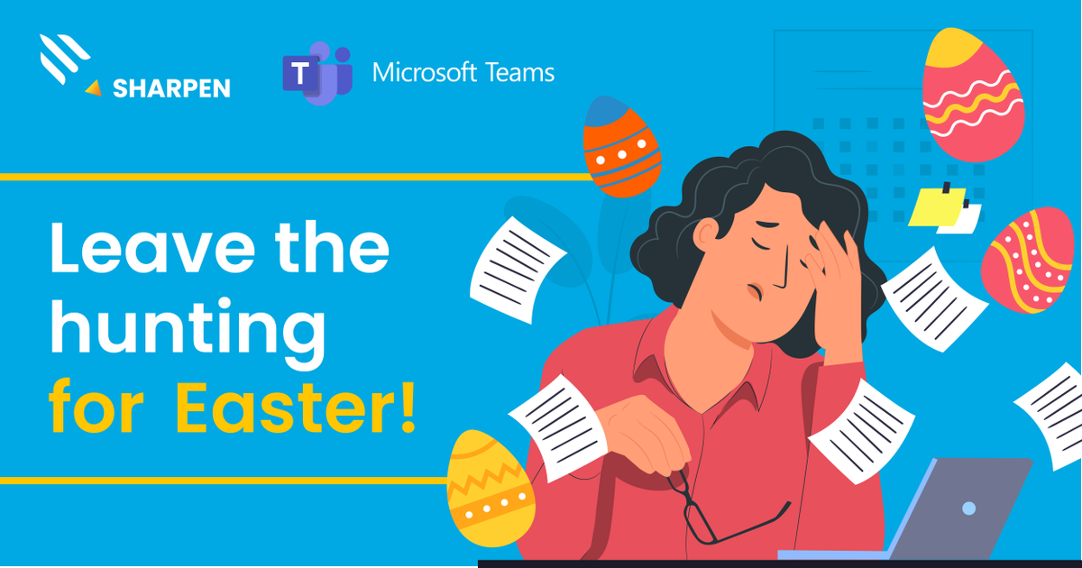 sharpennotes's tweet photo. Leave the hunting for Easter! With Sharpen Notes you can edit and save live notes on Microsoft Teams. Wave goodbye to the days of tirelessly looking for misplaced notes. Download #SharpenNotes here: https://t.co/IyB4UpTdPN. #SharpenNotes #Easter #HappyEaster https://t.co/fNyEYahRd9