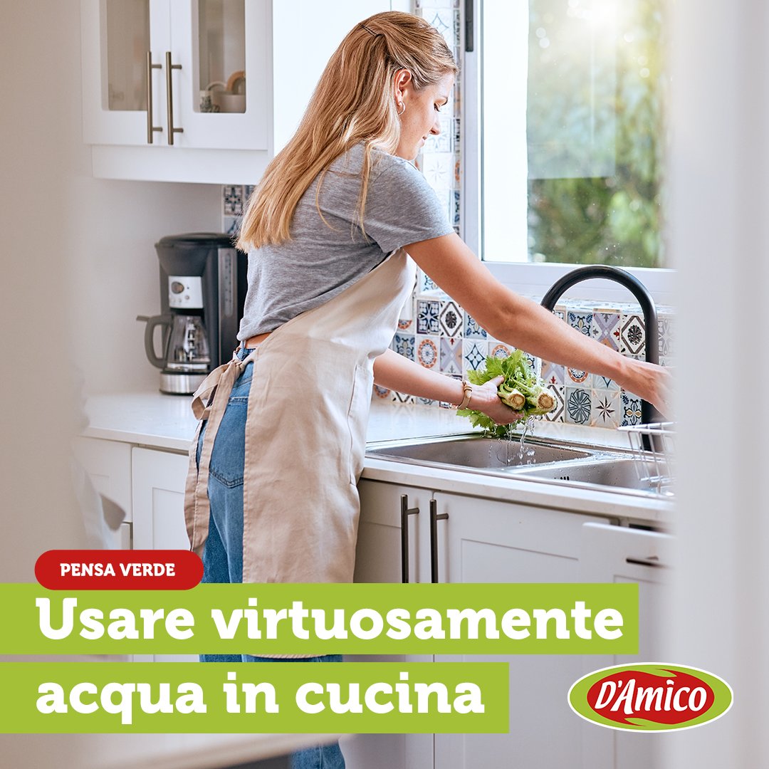 damicoitalia's tweet photo. Parlare dell’acqua e di come vada usata virtuosamente in cucina è uno degli argomenti di cui si dovrebbe sempre discutere. Questo mese, la rubrica #PensaVerde è dedicata proprio alla risorsa più preziosa che abbiamo.
Buona lettura. 💚 

#DAmico #VerdeDAmico #TiPuoiFidare https://t.co/llDZCZ6tro