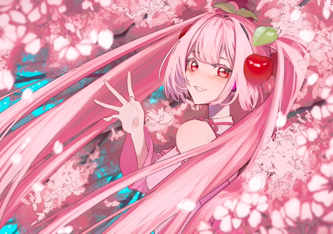 また会えたね#桜ミク #初音ミク 