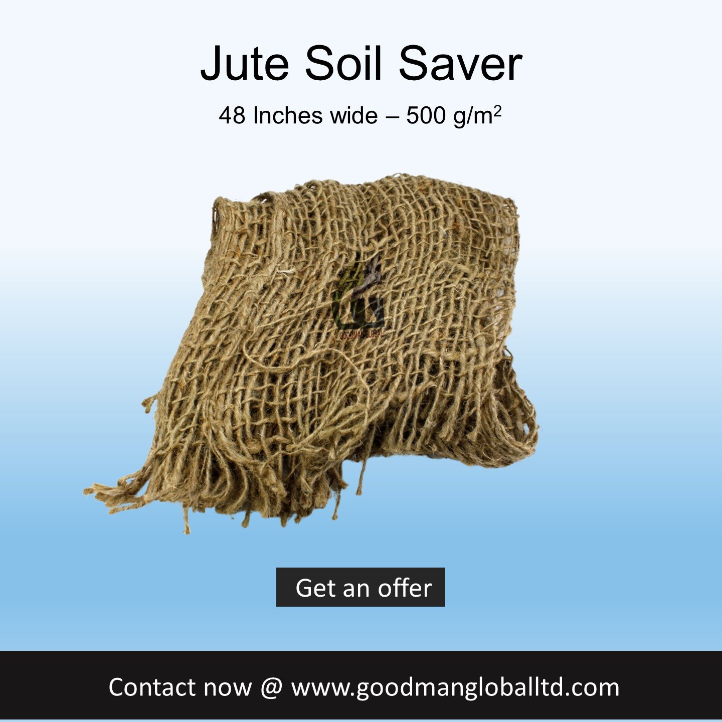 M/s. Goodman Global on Twitter "48inch wide Jute soil saver matting 👉