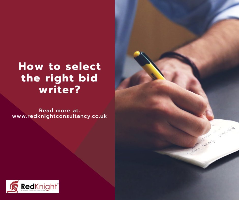 Obtaining the services of an external bid writer is a useful means of ensuring your application is developed by an expert eye > redknightconsultancy.co.uk/2020/07/30/the…​

#RedKnight #grantfunding #innovationfunding #research #funding #grantproposal #innovationfunding #bidwriter