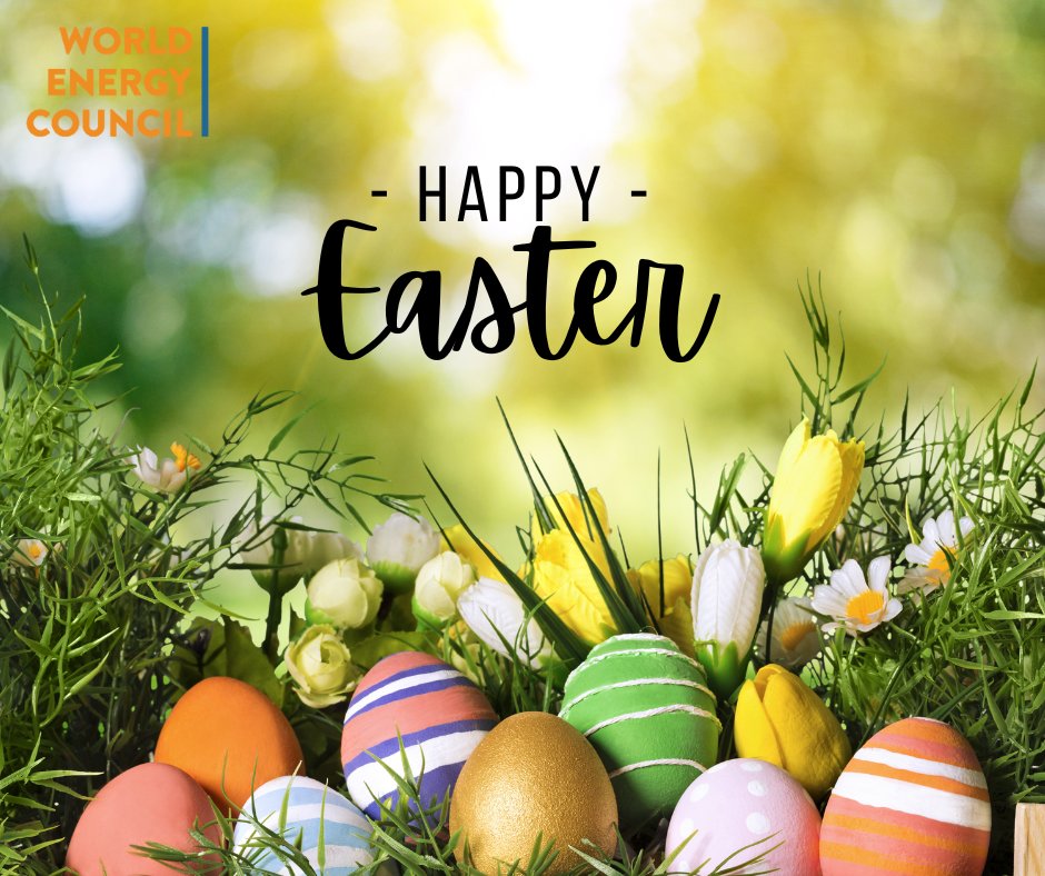 WECouncil's tweet photo. Happy Easter from the World Energy Council! May this season bring you joy, hope, and renewed energy as we work towards a sustainable energy future. https://t.co/1j3SvMlTmi
