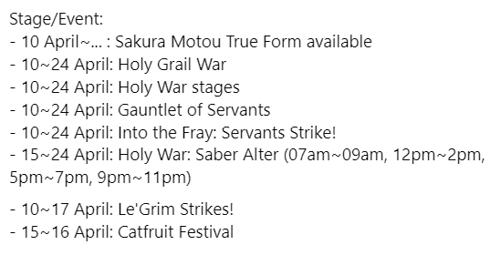 tomcat_siluman's tweet photo. New Event Data Leak! Fate collabs + Discount reset. Global is eating good.
Remember to save your ketfud and discount for second week cuz guaranteed!

#battlecats #eventdata #bcen #bckr #bctw https://t.co/OHBCKOxkxu