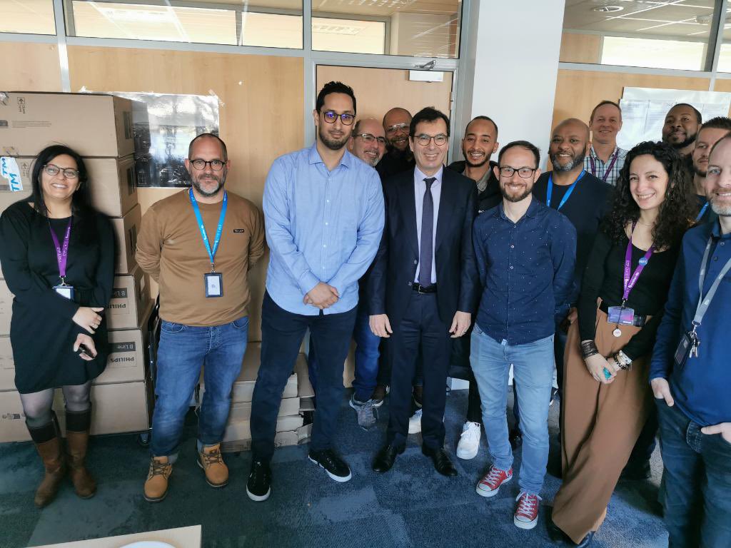 Said_LAJ's tweet photo. Visite de notre Directeur Générale @JPFarandou et présentation du pôle ordonnancement et de la nouvelle organisation. @LIGNEL_sncf @LIGNEJ_SNCF @RER_A @Moussa_Kante1 @FouedKaouachi @Actu_Transilien @SNCFReseau @SNCFVoyageurs https://t.co/xEnyMwV3EF