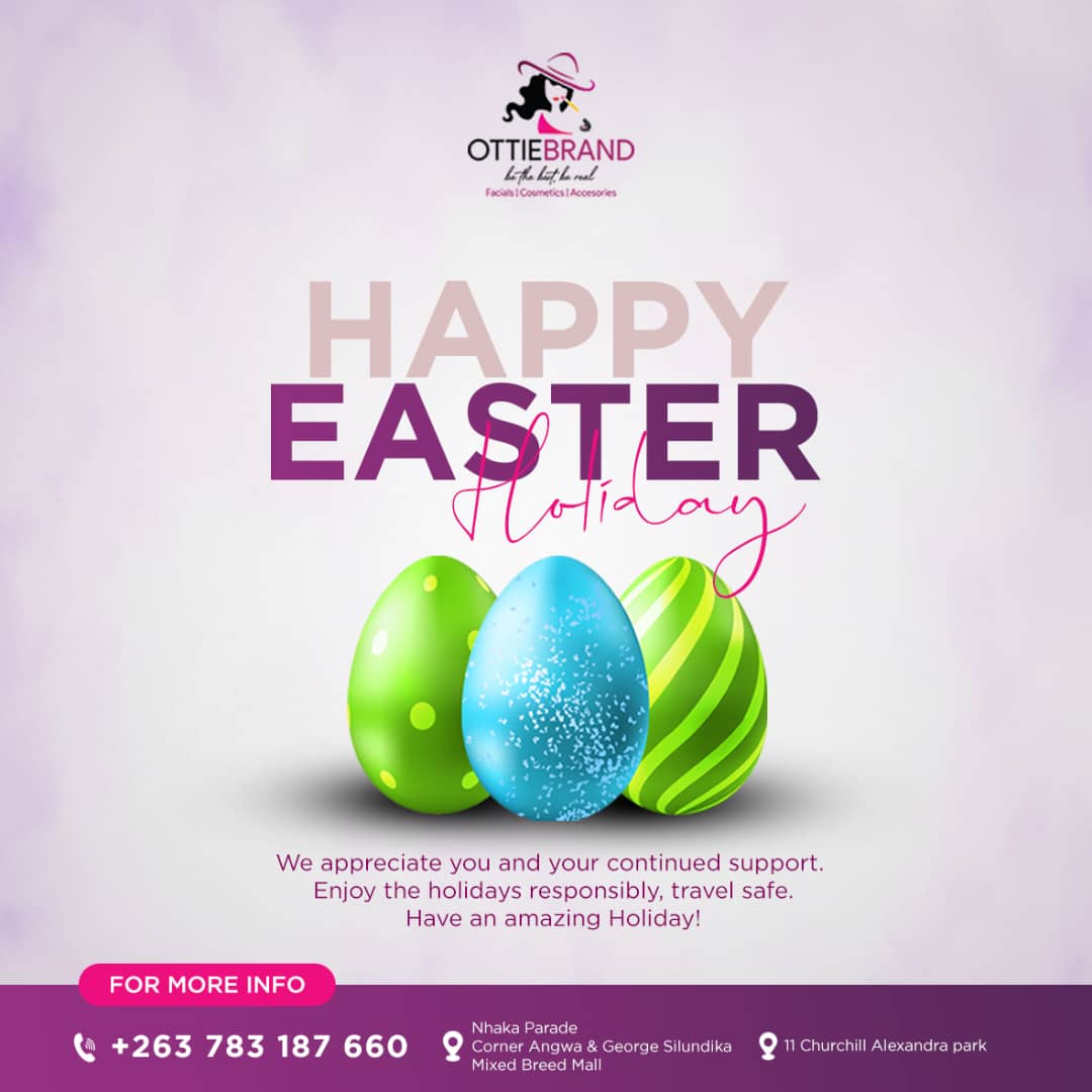 ottiebrand's tweet photo. From us to you, Happy Easter holidays. 

Kindly note we're open  through the rest of the holidays

https://t.co/6B6bIpE5zu

#easterholiday2023 #ottiebrandcosmetics #skincare #weareopen #foryourconvience https://t.co/8VSjd1rG3p