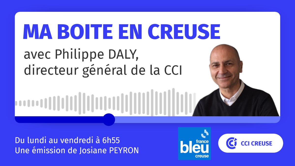 📻Retrouvez Ma boite en #Creuse avec <a href="/PHDALY/">PHILIPPE DALY</a> du lundi au vendredi à 6h55 sur @FBCreuse.

Et vous pouvez (ré)écouter les anciens épisodes en #podcast sur le site de #FranceBleu :
👉francebleu.fr/emissions/ma-b…

Une émission de Josiane PEYRON.
