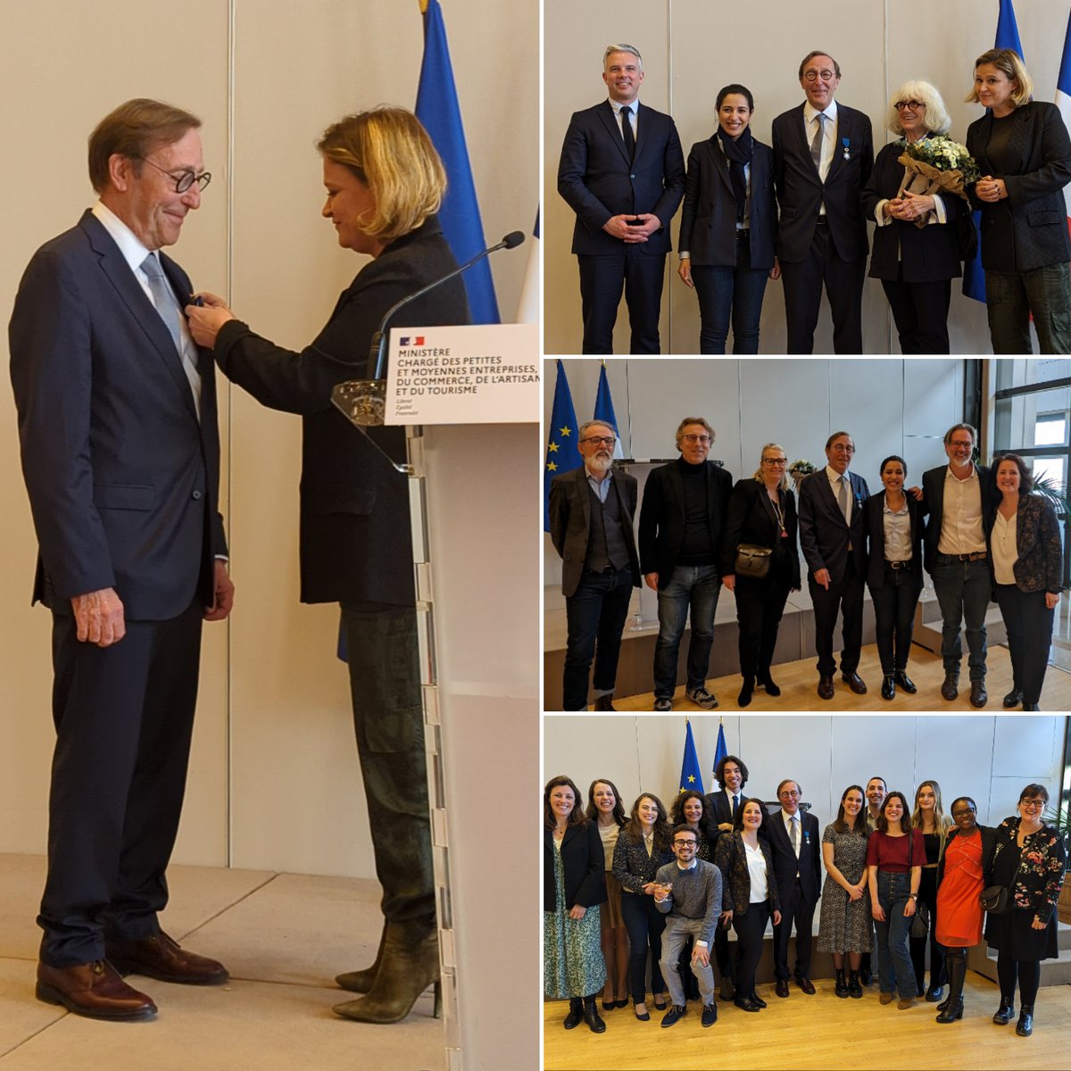 ⚡ <a href="/PierreSiquier/">Pierre Siquier</a> a reçu le titre de chevalier de l'Ordre National du Mérite🎖 par la ministre <a href="/oliviagregoire/">Olivia Gregoire</a> aux côtés de <a href="/JCCOMBE/">Jean-Christophe COMBE</a> et <a href="/sarahelhairy/">Sarah EL HAÏRY</a>

Toute l'équipe des salariés et du CA est fière de travailler à ses côtés et ravi de cet insigne qui rend hommage à sa générosité!
