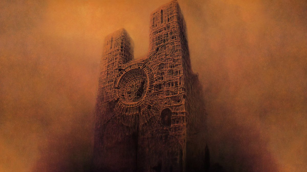 nxpectedfr's tweet photo. Zdzisław Beksiński https://t.co/CGkytX5Lkt