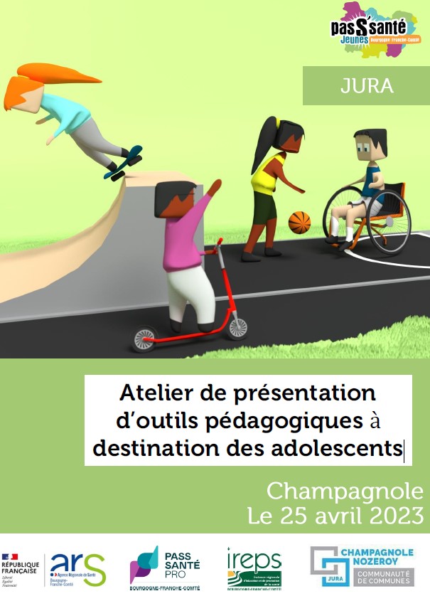 PromoSanteBFC's tweet photo. #JeudiOutils Le 25 avril participez au 1er atelier de présentation d'outils 2023 de l'antenne du #Jura pour expérimenter des outils pédagogiques en #EducationSanté (compétences psychosociales #CPS, genre, sommeil...). Avec @ACagneIrepsbfc
https://t.co/vz7xbUi4tf
#PromotionSanté https://t.co/GuGG4CeKR5