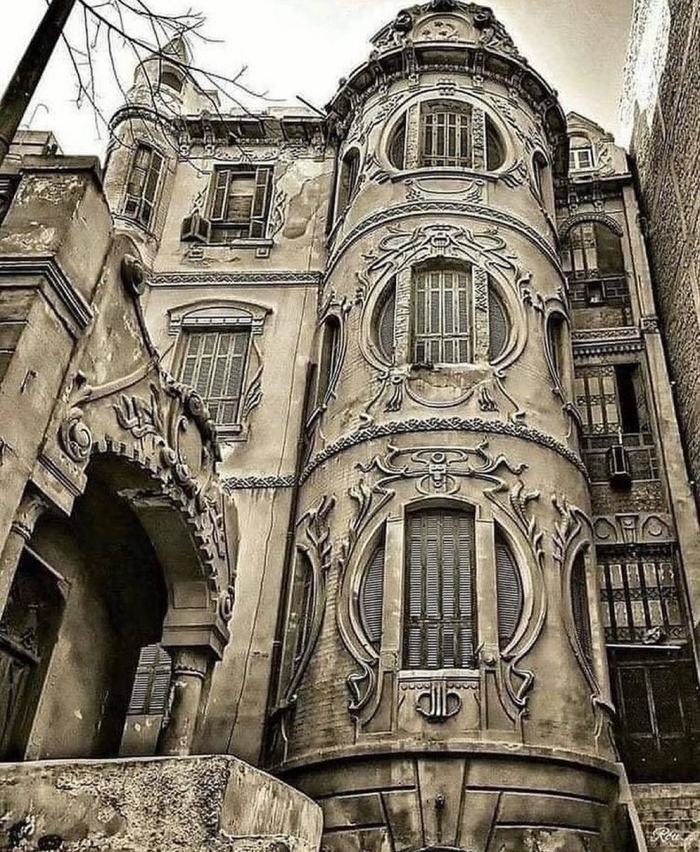 A historical apartment building over 150 years old.

Cairo, Egypt.