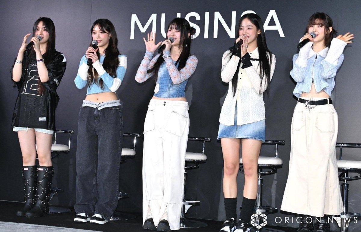 NewJeans at MUSINSA pop-up store