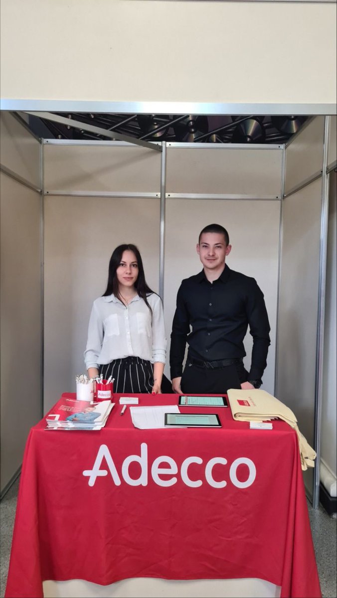 AdeccoBulgaria's tweet photo. Adecco Bulgaria за поредна година участва в дни на кариерата в Техническите университети в град София и град Пловдив.

Екипът ни беше очарован да се срещне с толкова много талантливи млади хора, готови да дадат старт на кариерата си.
#AdeccoBulgaria #hiring #newopportunity #jobs https://t.co/Ua0aF2uBTN