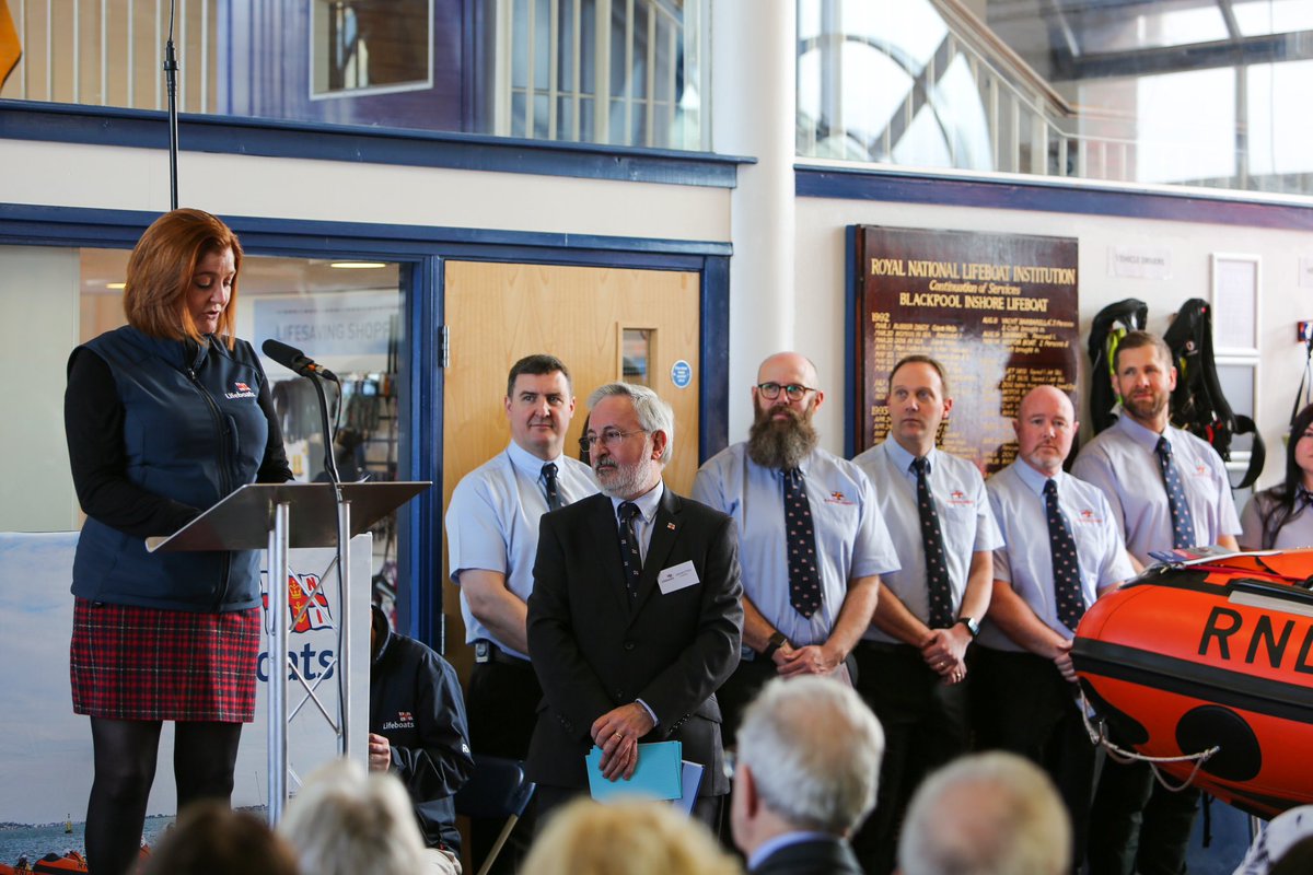 lifeboatphotos's tweet photo. Blackpool RNLI double naming ceremony at the lifeboat station for the new D Class inshore lifeboats D-862 Phyllis Rowan and D-864 Blackpool Endeavour. #rnli #lifeboat #lifeboats @RNLIBlackpool https://t.co/wK8ftlTl55