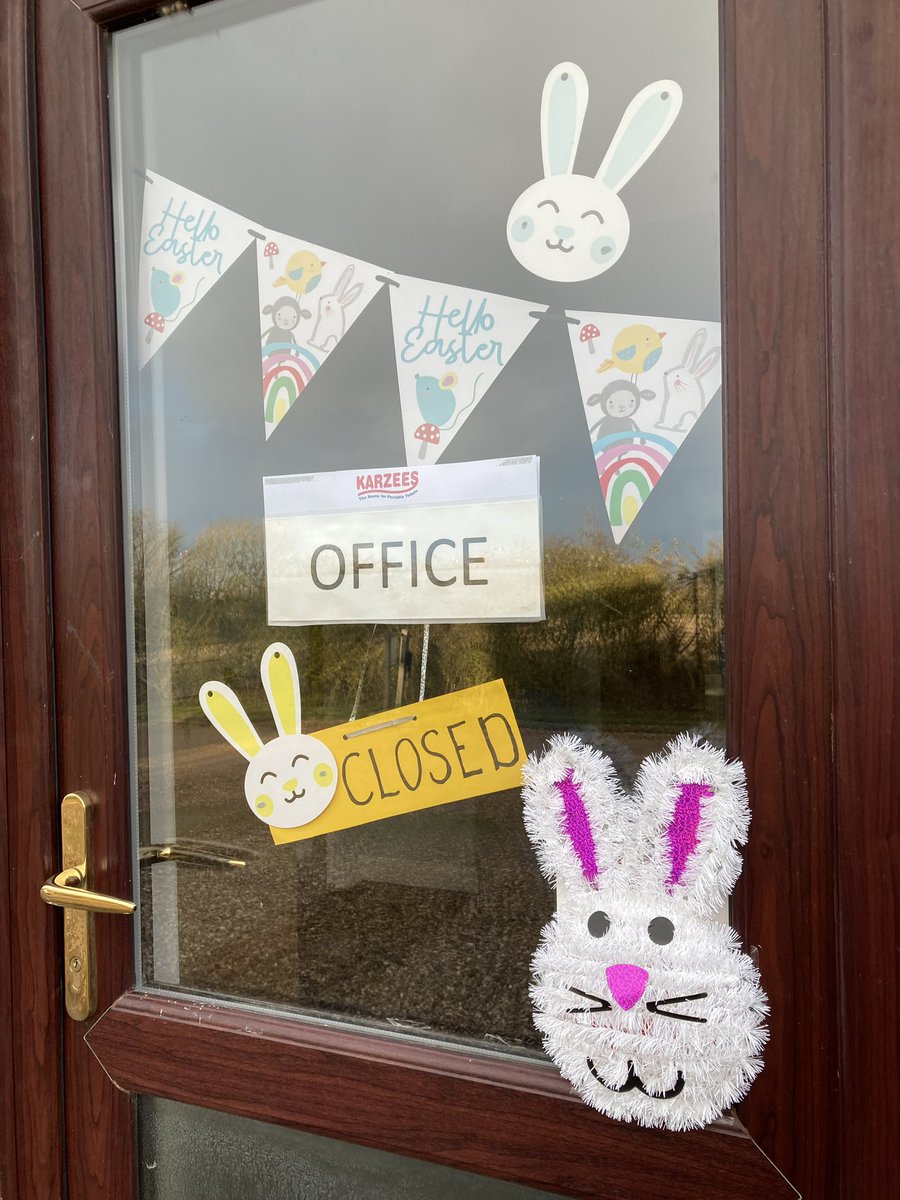 Our #toilets are still out and about in #Suffolk and beyond this weekend, but the #Karzees office is now closed for the #Easter break, re-opening again at 8.30am on Tuesday morning.
Wishing everyone a very ‘hoppy’ Easter - save some chocolate for us!
#Easter2023 #EasterHoliday