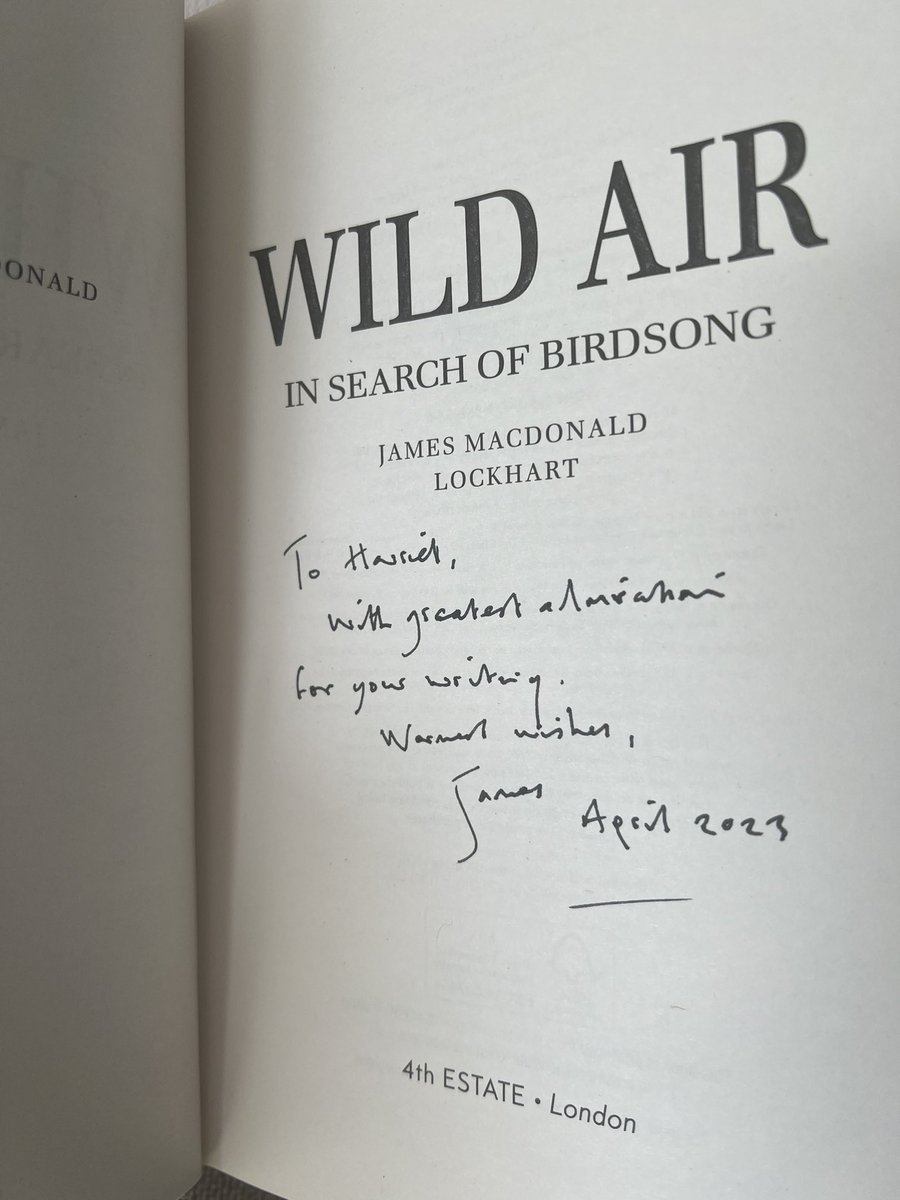 harri8here's tweet photo. This beautiful book #wildair was waiting for me yesterday when I got home from work. I’ve just read the introduction and am already smitten ( 🧡: ‘tatty kilt’ &amp; bagpipes &amp; syrinx) … what a treat in store. Thank you @JMLockhart2 @4thEstateBooks 🦅 https://t.co/0GzeXMwlE0