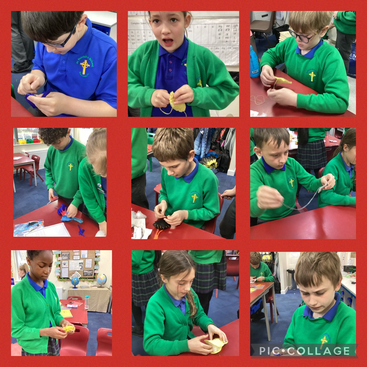 MissIannaccone's tweet photo. Super sewing skills making our stuffed toys - 🤩 https://t.co/fcSls1uP2C