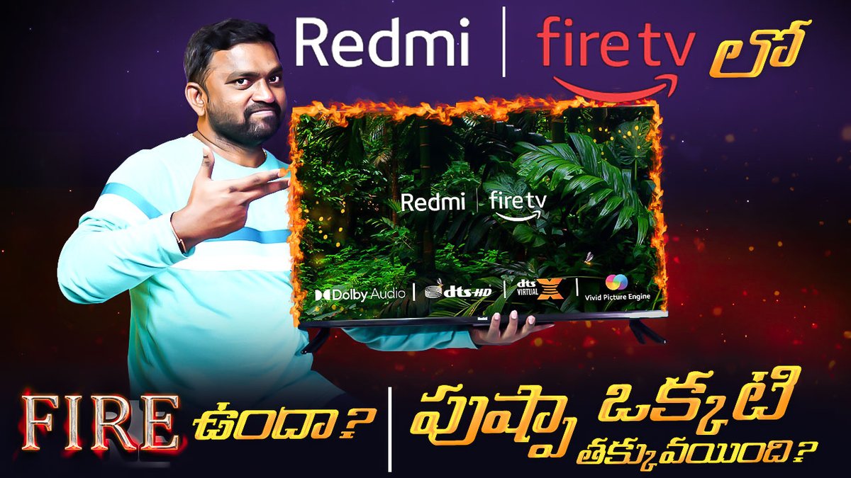 HivTech's tweet photo. #redmifiretv #techintelugu #RedmiFireTv #budgetsmartTv @RedmiIndia
Redmi Fire TV 🇮🇳 Best 32 Inch TV unboxing & review telugu⚡Redmi Fire TV ... https://t.co/aGUcfyAFI1 via @YouTube https://t.co/EBtxfJQROw