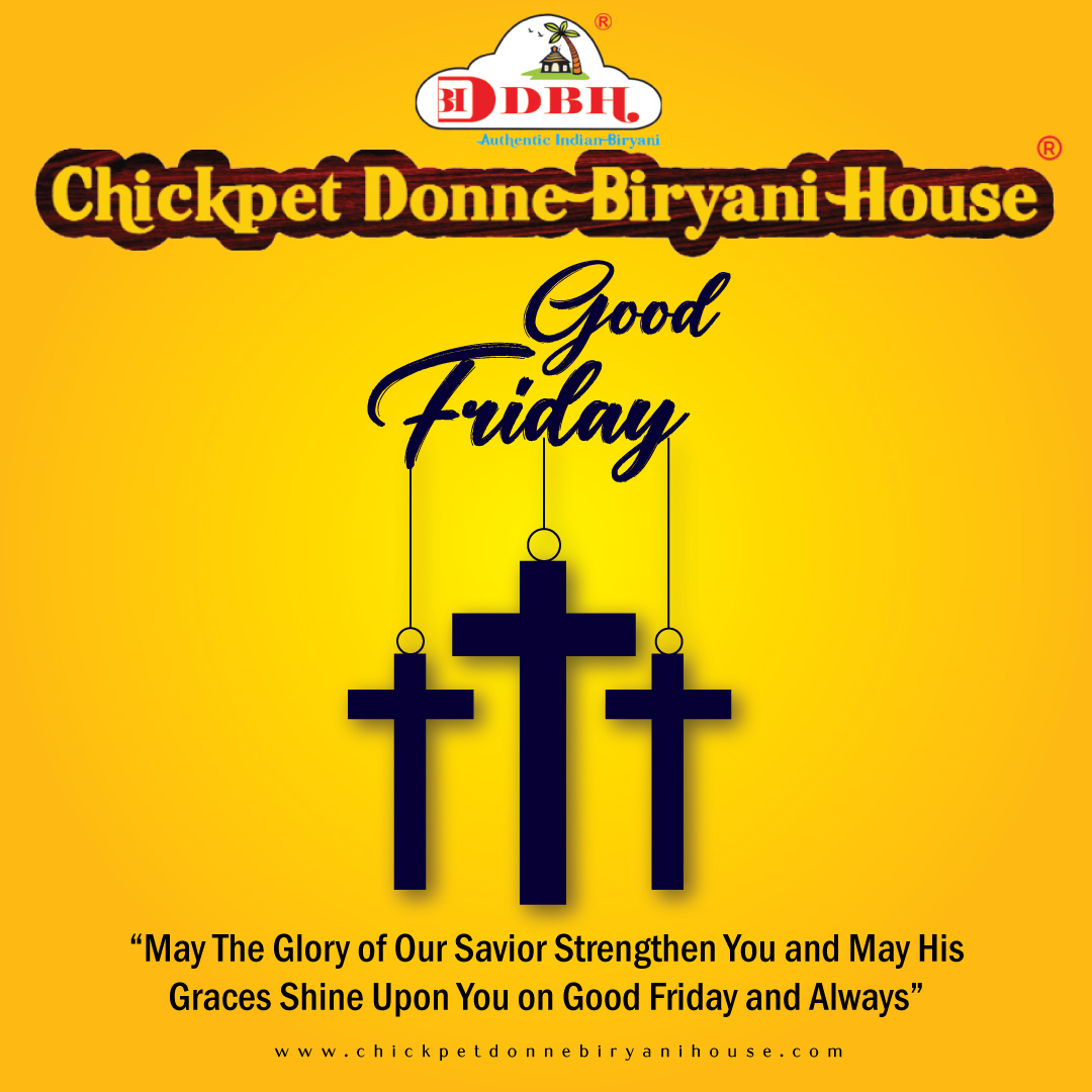 ChickpetDBH's tweet photo. "He himself bore our sins in his body on the tree, that we might die to sin and live to righteousness. By his wounds, you have been healed."

#chickpetdonnebiryani #biryani #food #chickenbiryani #foodbllogers #restaurant # hotel #spiritual #goodfriday2023 #friday #foodlover https://t.co/lgd0IRTwFy