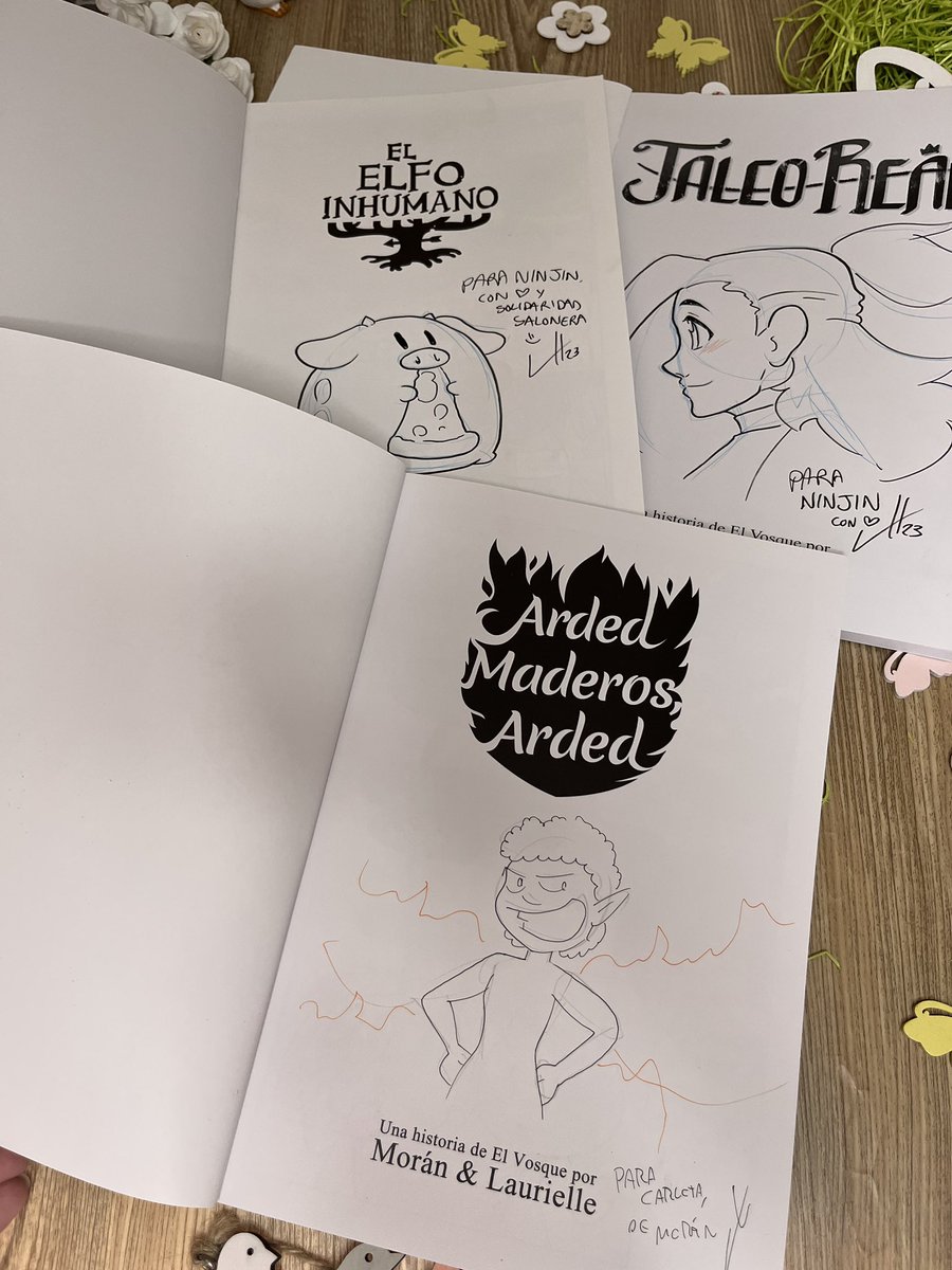 En el pasado Salón del Cómic de Barcelona pude desvirtualizar a <a href="/lauriellemaven/">Laurielle</a> y a <a href="/ehtio/">Sergio S. Morán - Matando personajes</a> 😍😍😍😍 los sigo desde hace mil y fue súper especial y emocionante ❤️❤️❤️❤️