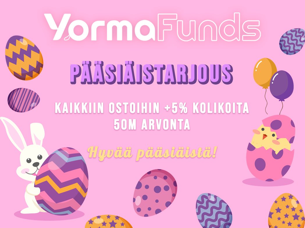 BegijGold's tweet photo. Hyvää pääsiäistä!🐥

🪺 Tarjous voimassa maanantaihin asti

🪺 50m arvonta discord servulla

🐣 https://t.co/9eE28ISpOb 🐣

#rs3 #osrs #runescape #runescapegold #yorma #begij #giveaway #osrsgp #osrsgold #rs3gold #osrskulta #osrscoins #arvonta #yormafunds #begijgold #pääsiäinen https://t.co/90bZZZm8hx